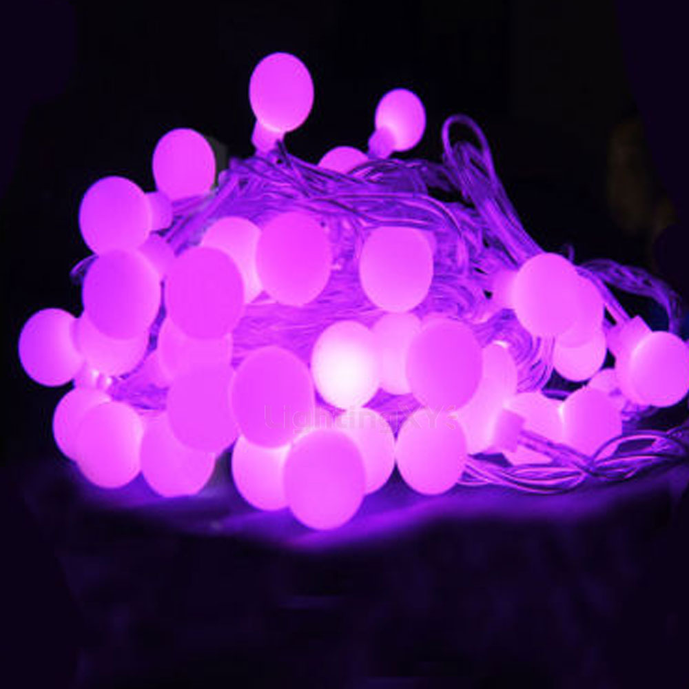 Battery Powered Pink Berry Ball 20 40led Static On Fairy Lights